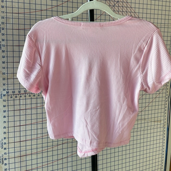 No comment NY-LA pink cute butterfly shirt Size Juniors Medium - Picture 2 of 6